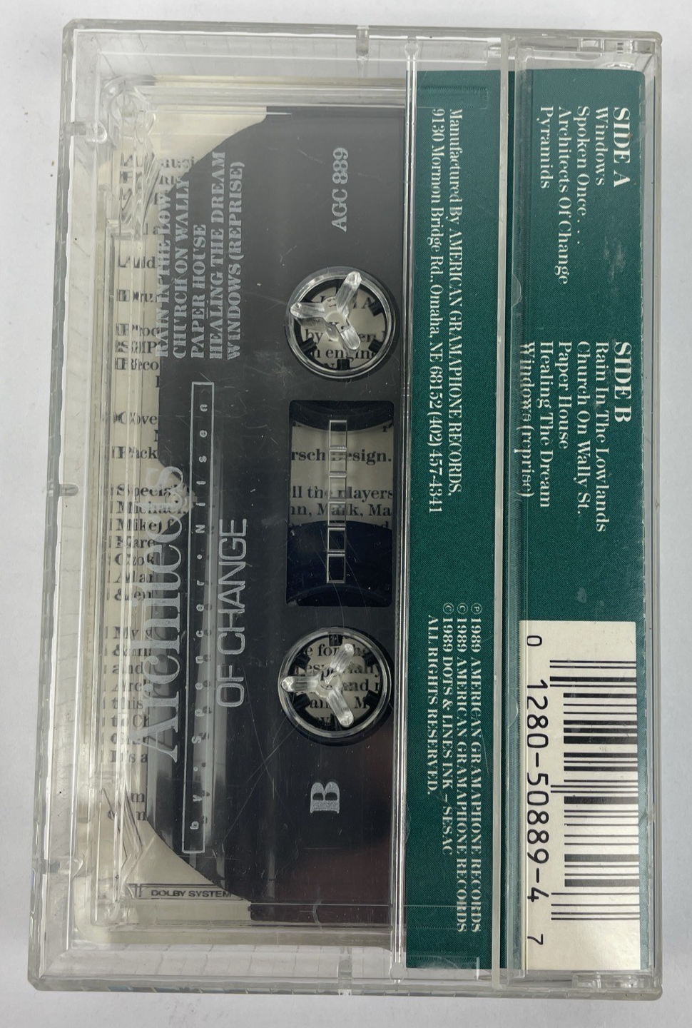 Architects Of Change Audio Cassette Tape by Spencer Nilson 1989 AGR Promo Copy