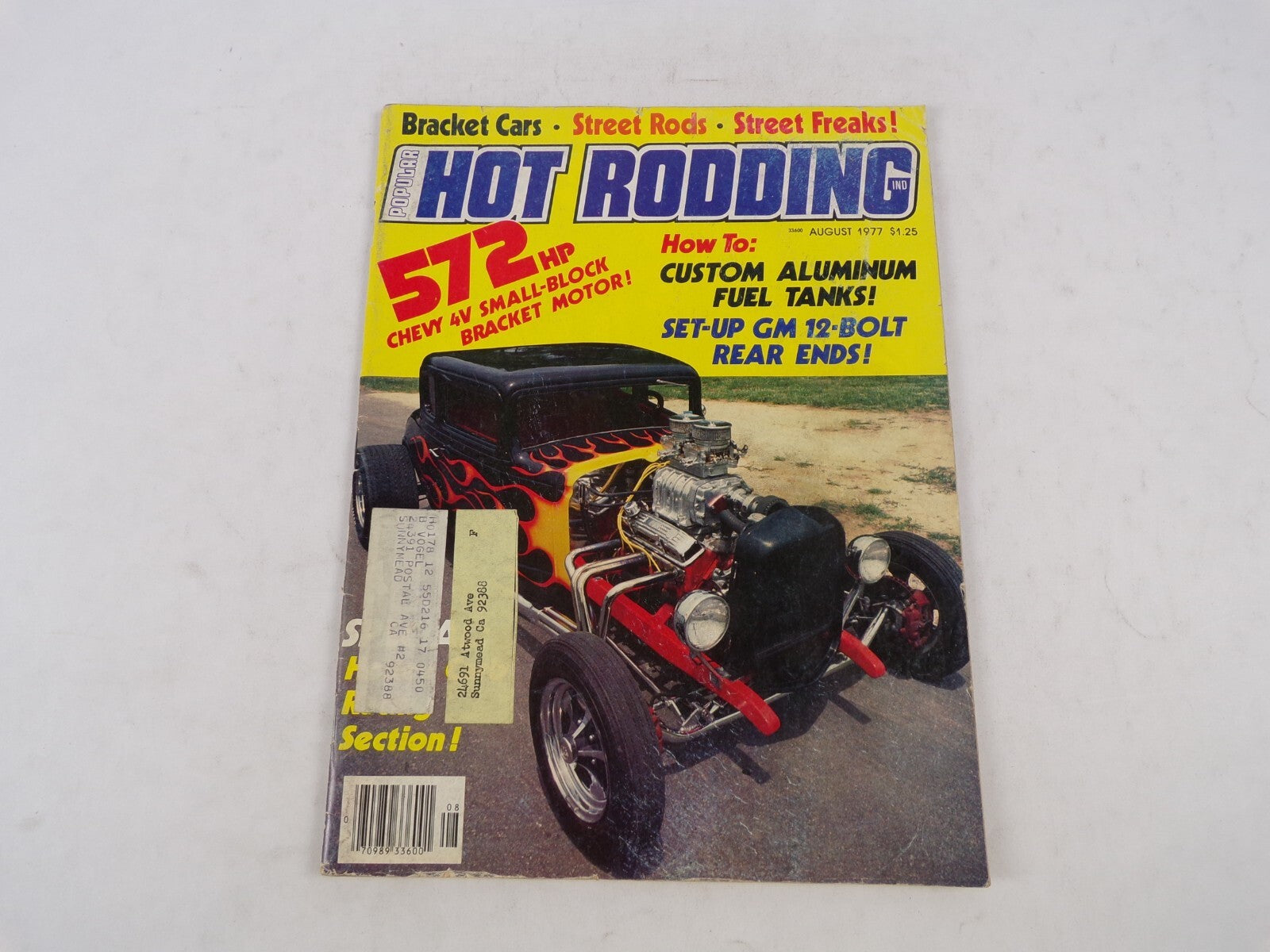 August 1977 Hot Rodding Magazine Custom Aluminum Fuel Tanks 572 HP Chevy 4v
