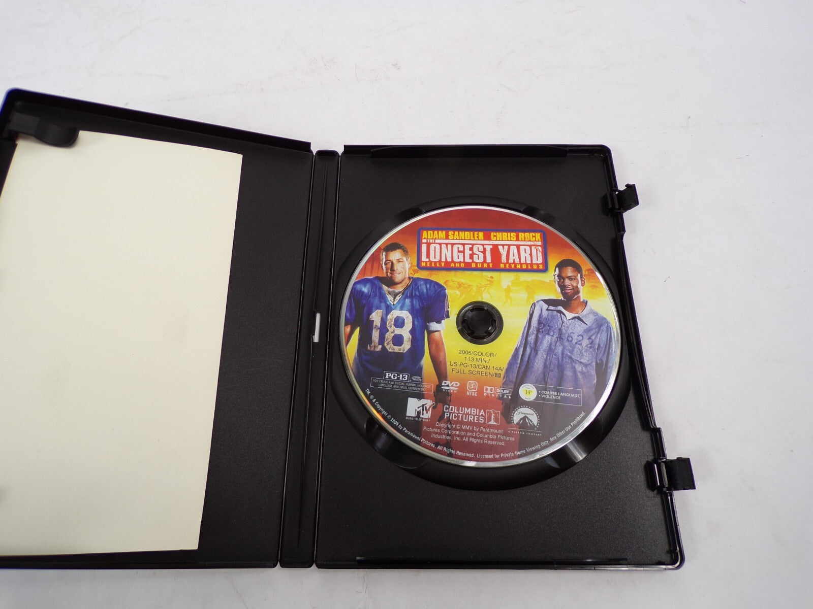 The Longest Yard Adam Sandler Chris Rock Nelly And Burt Reynolds DVD Movies