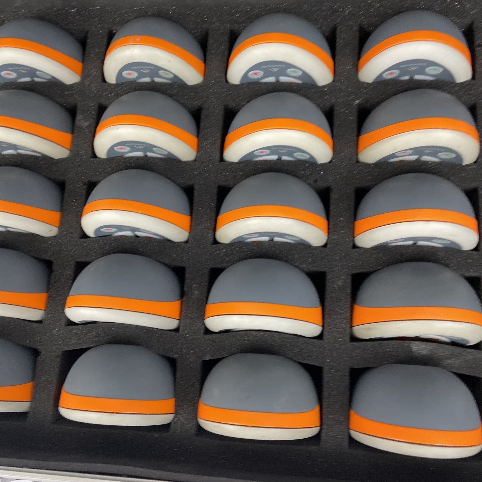 LOT OF 63 Promethean PRM-AV3-01 Activote Single Voting Pod w Protective Case VGC