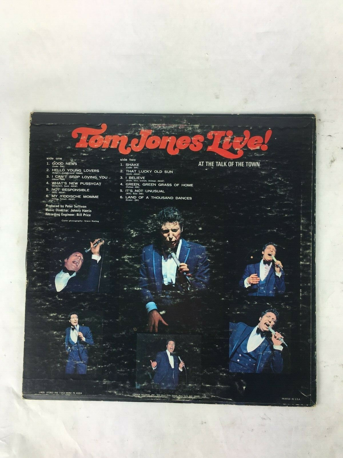 Tom Jones Live! At the Talk of the Town