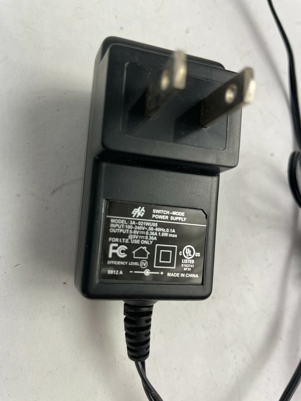 Genuine ENG 3A-021WU05 Ac Adapter Output 5 V 0.36 A Power Supply Adapter A77