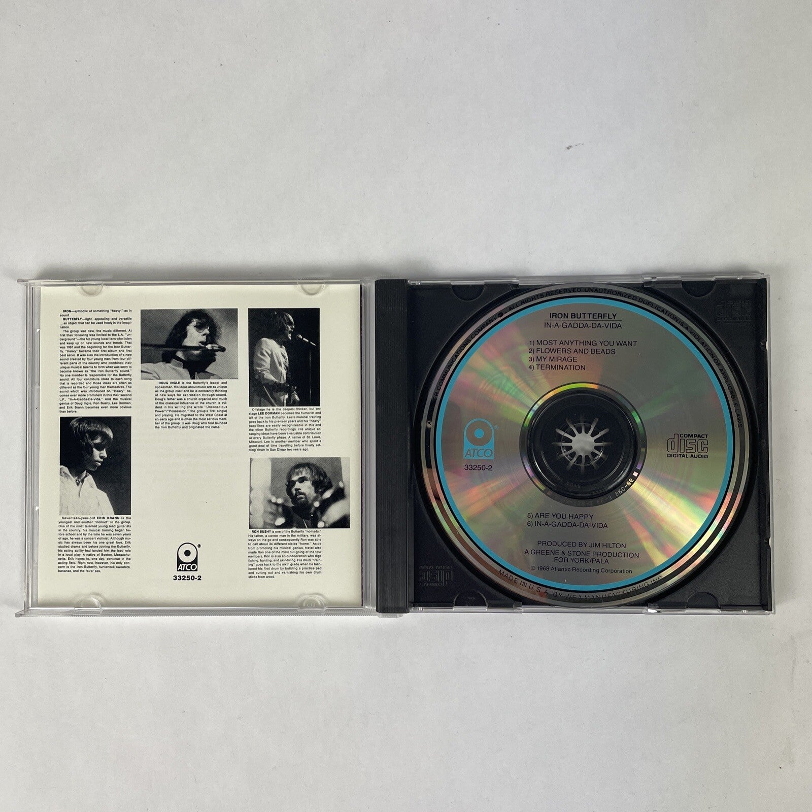 Iron Butterfly - In-A-Gadda-Da-Vida CD (1990)  #28