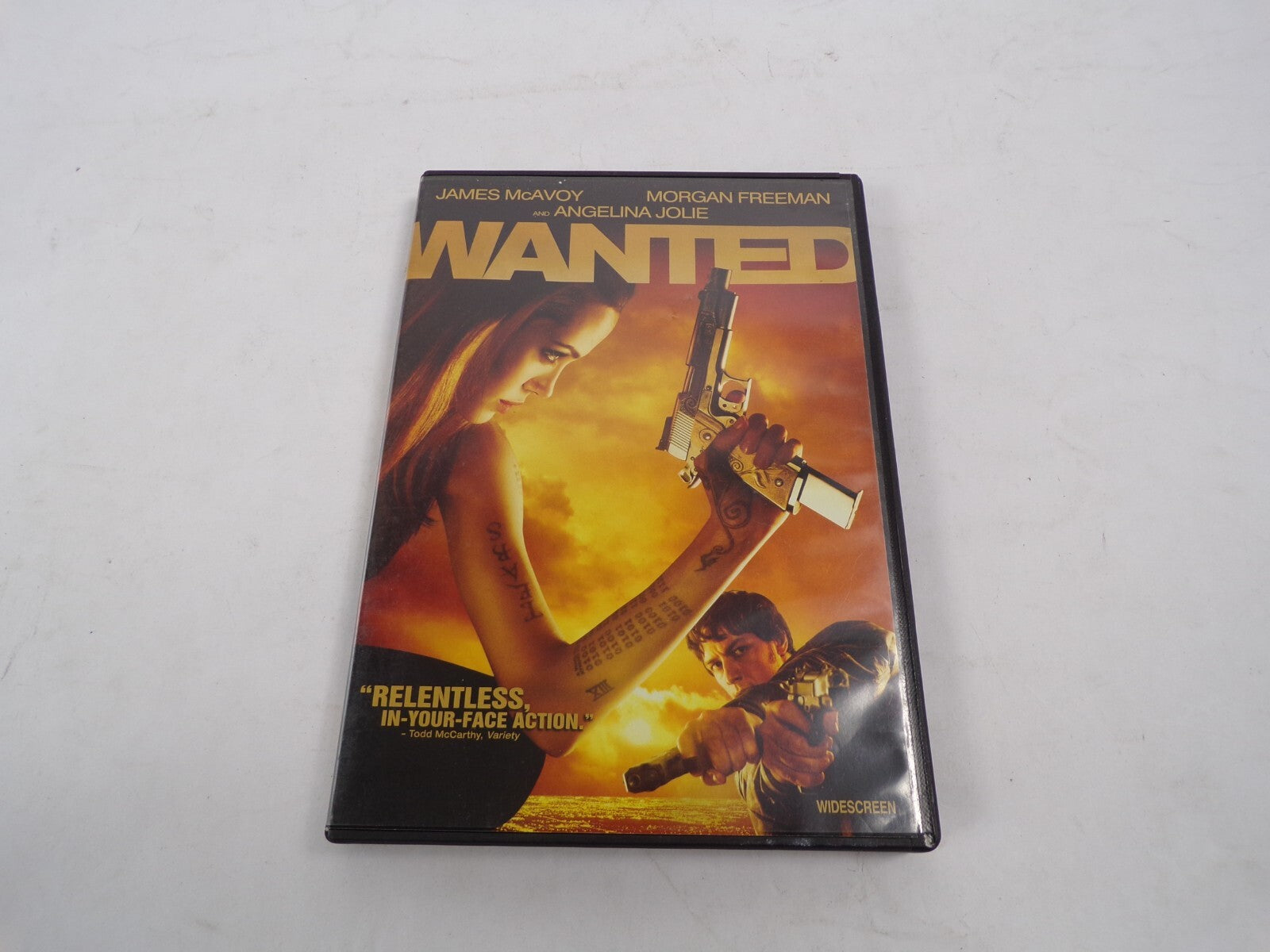 Wanted James McAvoy & Angelina Jolie Morgan Freeman Action & Thrill DVD Movies
