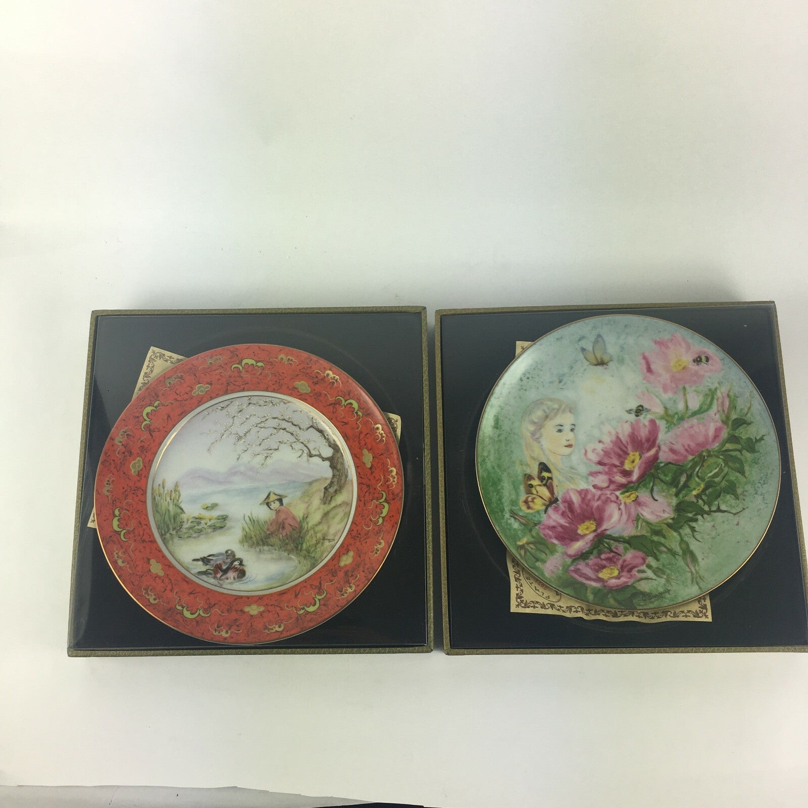 Anna Perenna Chun Li At The Pond June Dream Plates Carol C.Burgues Irving Carl
