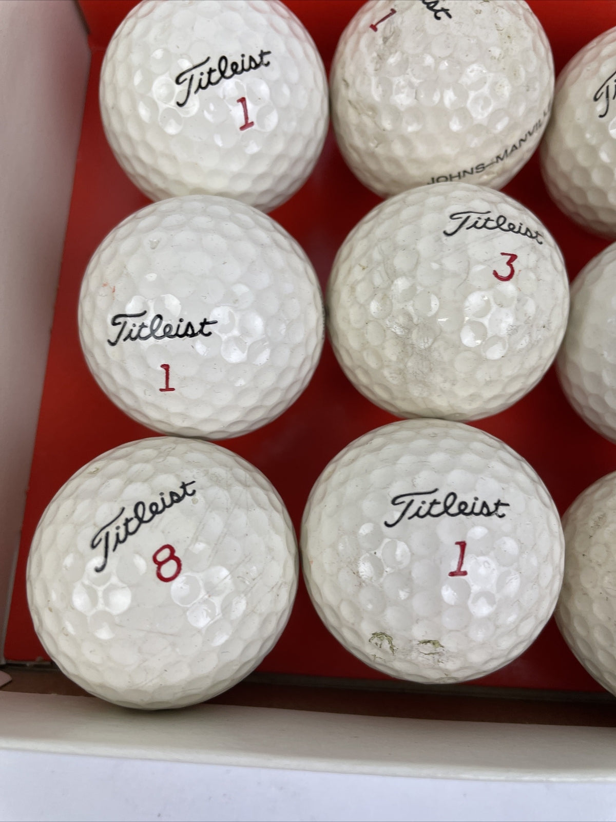 Vintage Titleist by Acushnet golf balls one dozen 12 ball set with original box collectible golf memorabilia display piece