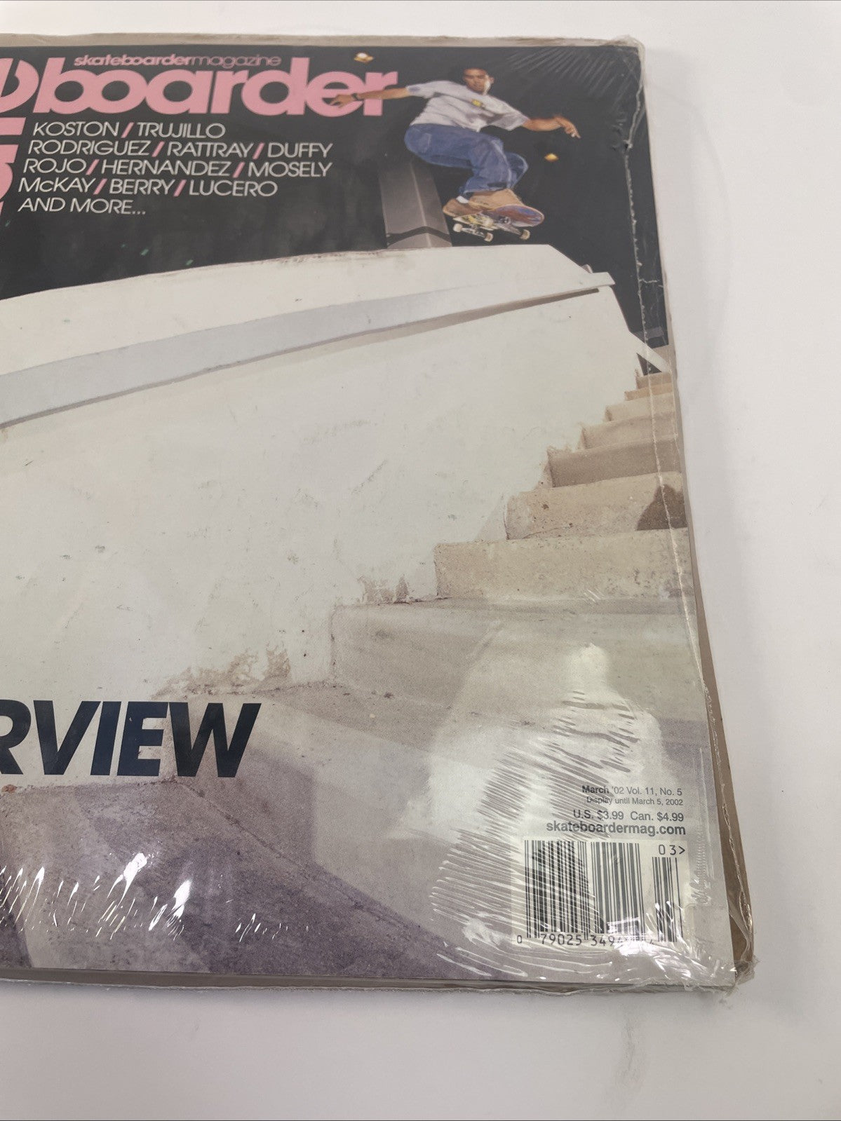 Skateboarder Magazine Volume 11 #5 March 2002 Interview Issue Koston Trujillo