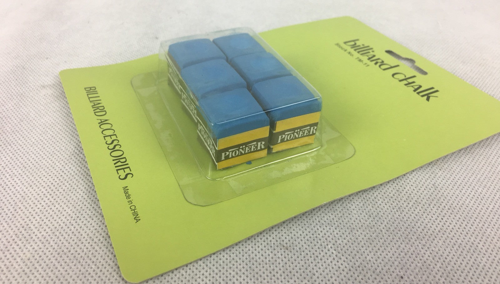 68 X Pioneer 6 Pack Tournament Professional Quality Pool Billiard Chalk Blue Lot