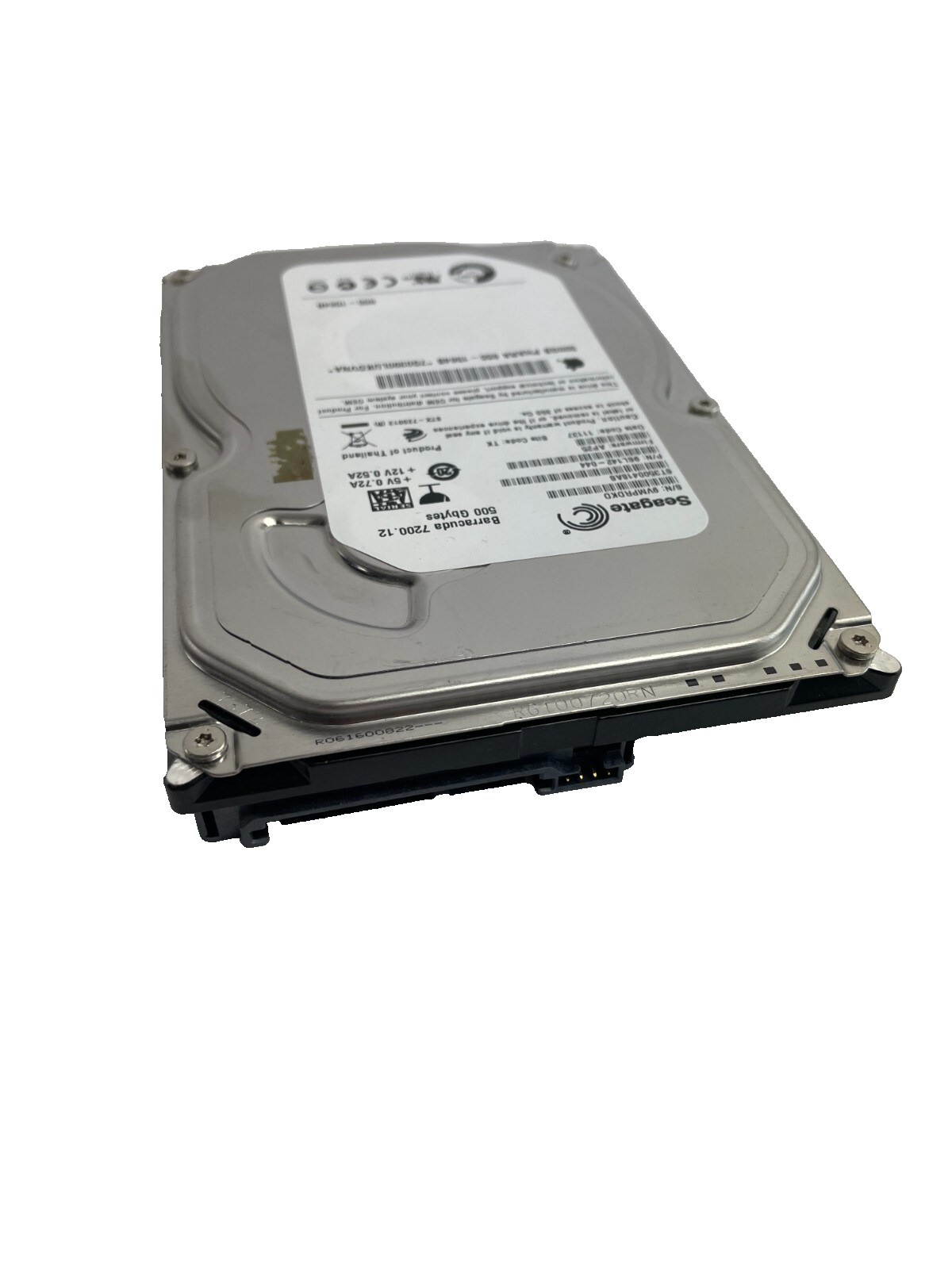 Seagate Model ST3500418AS Barracuda 7500 RPM 500Gbytes Internal Drive Cache 16MB