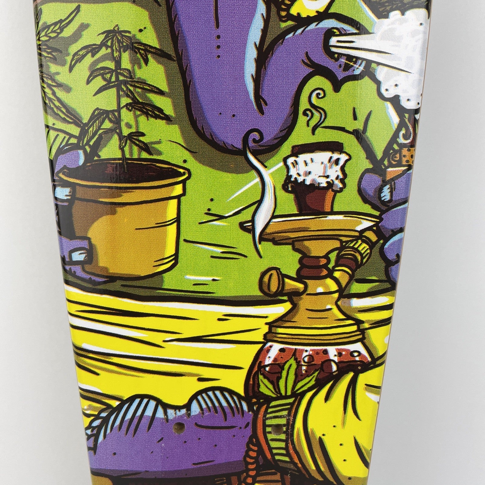 Penny Style Wood Cruiser Skateboard Deck w Griptape Purple Elephant 23" x 6"