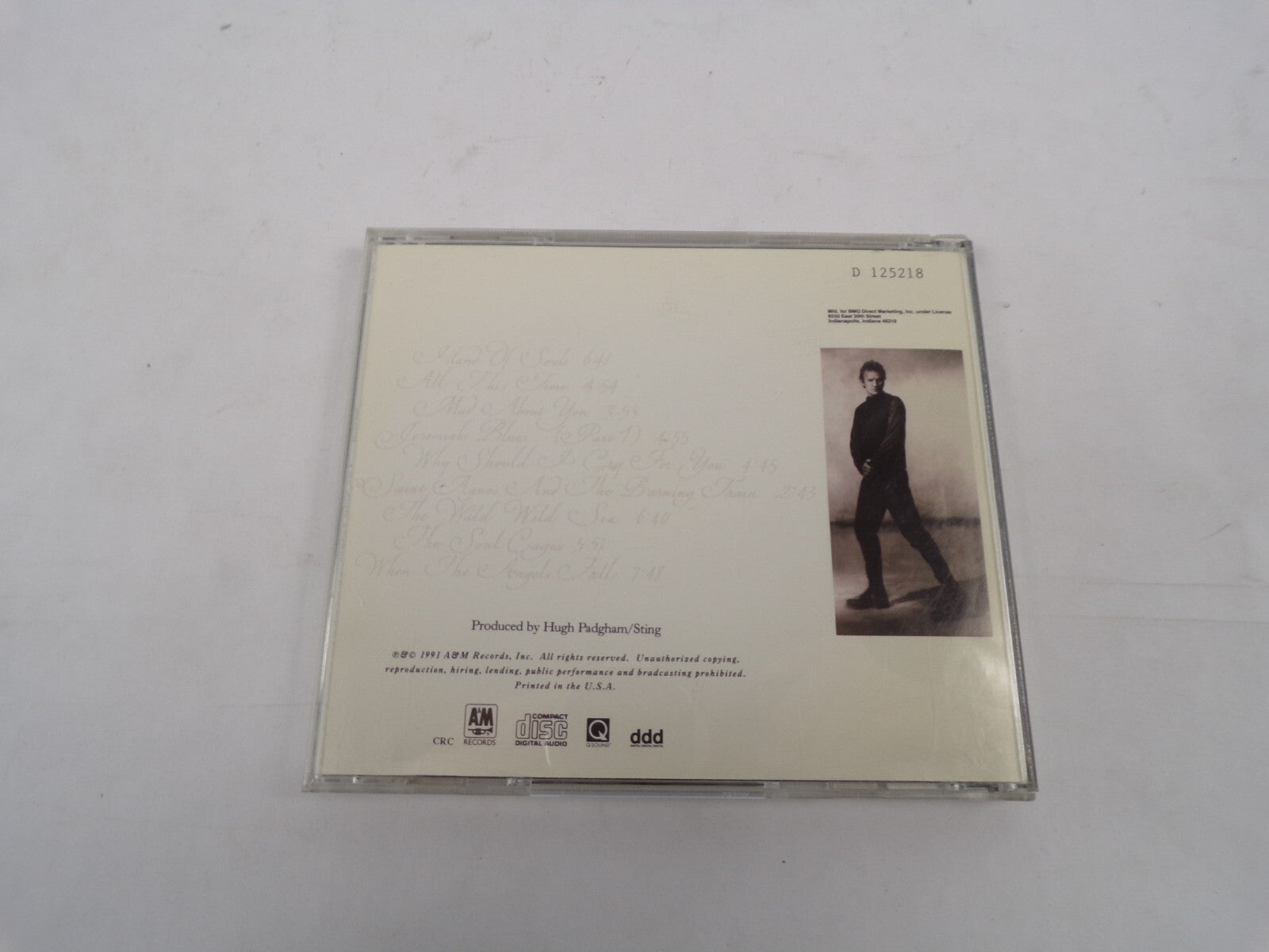 Sting The Soul Cages  CD#26