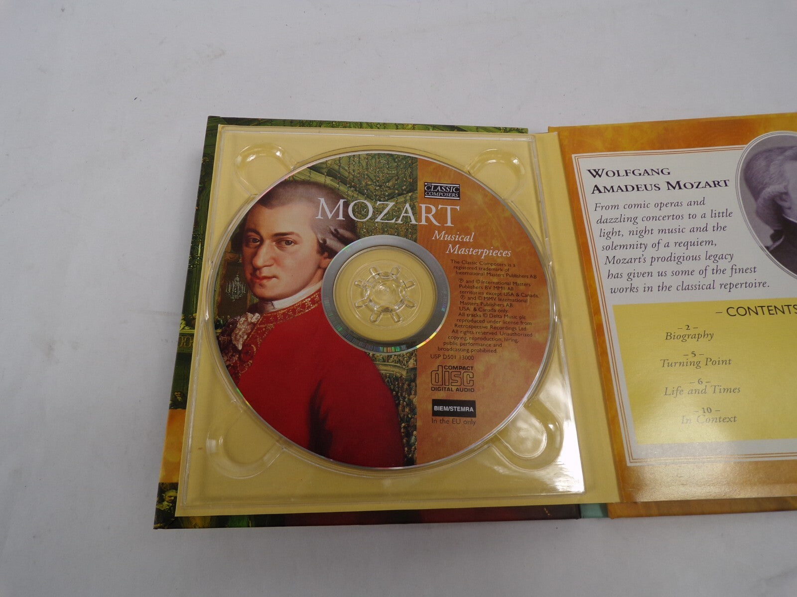 Mozart Musical Masterpieces The Marriage of Figaro Piano Concerto Requiem #CD29