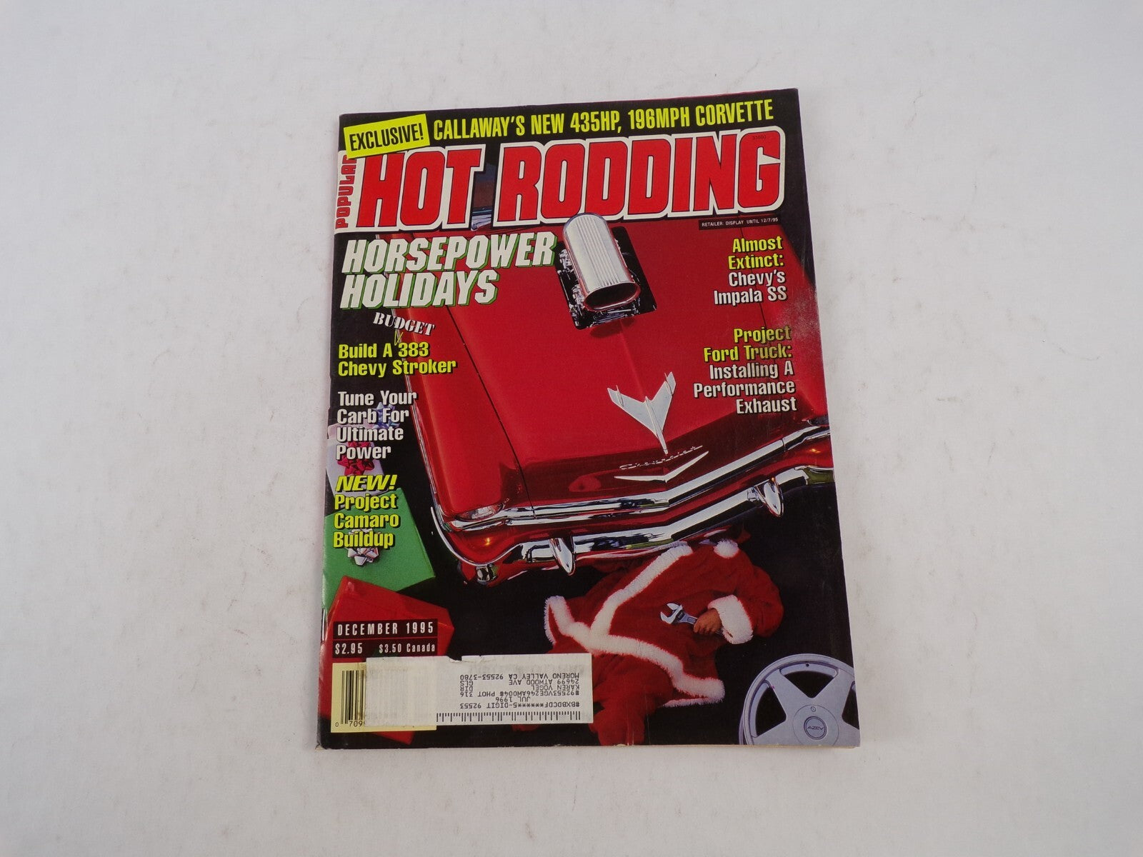 December 1995 Hot Rodding Magazine Horsepower Holidays Callaway's New 435HP,