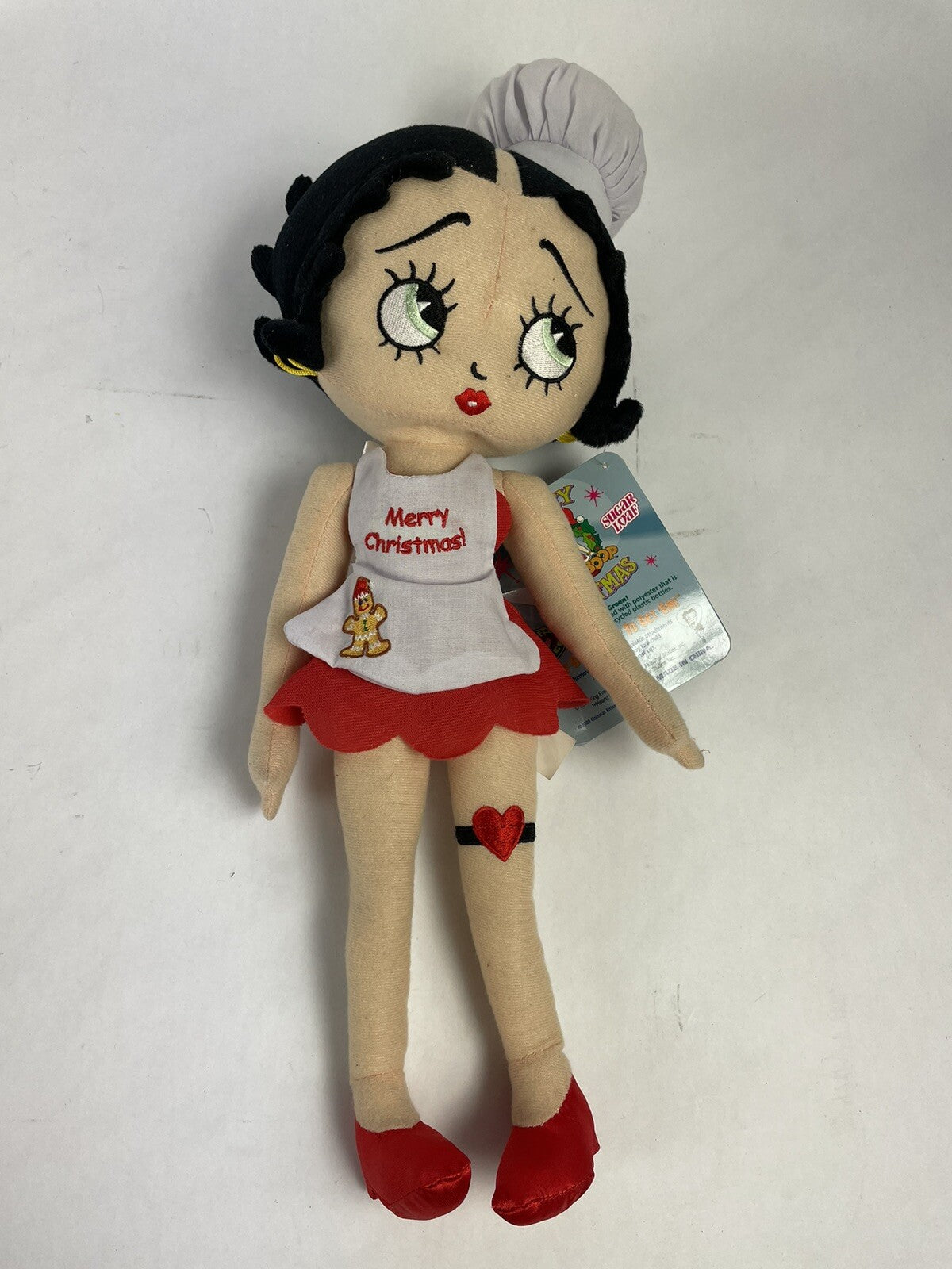 Betty Boop 16" Plush Ginger bread baker Betty  Merry Messages Christmas 2009 NWT
