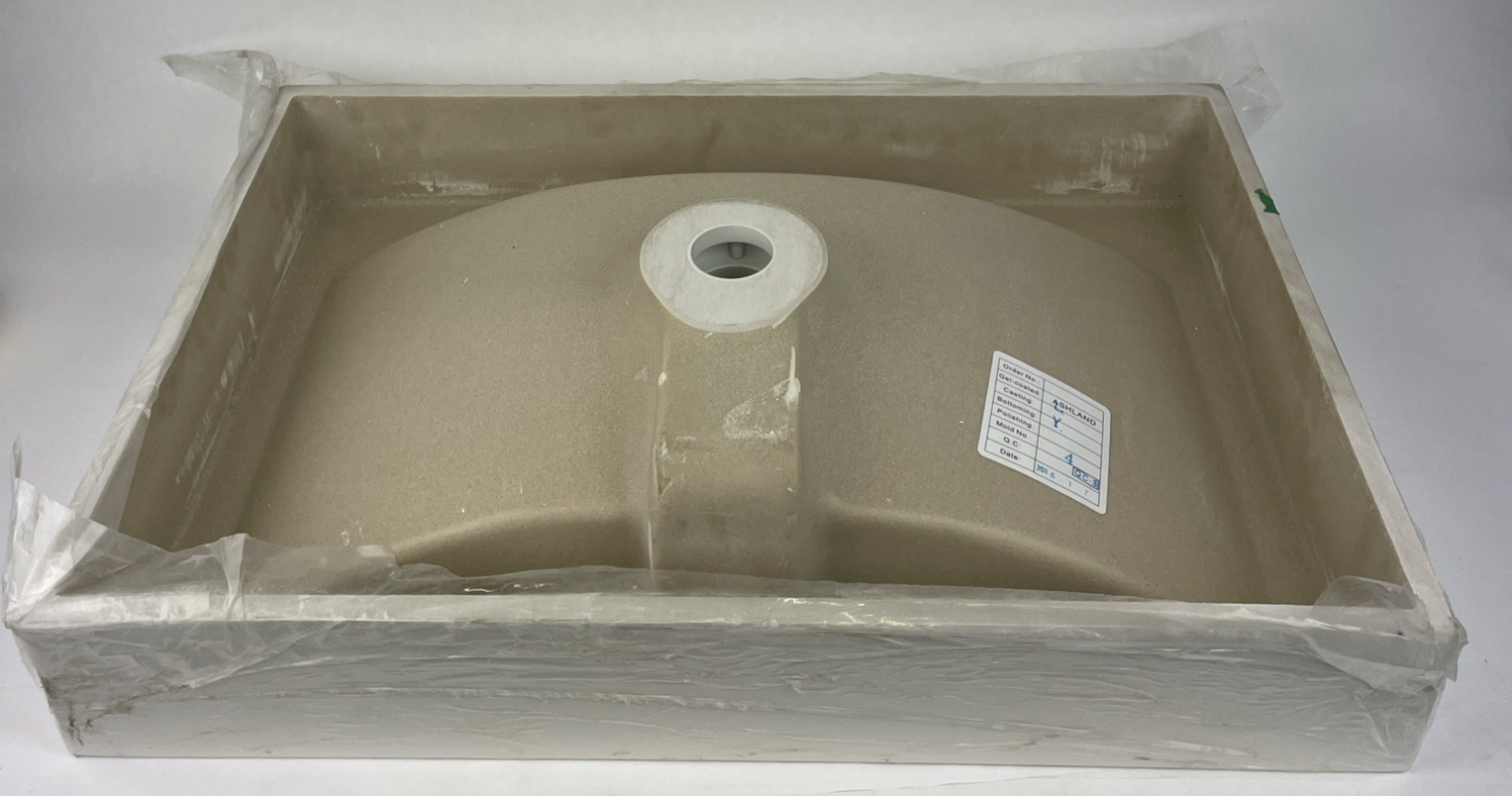 NEPTUNE PRODUCTS 28" x 17" White Drop-In Bathroom Sink Ceramic Rectangle White