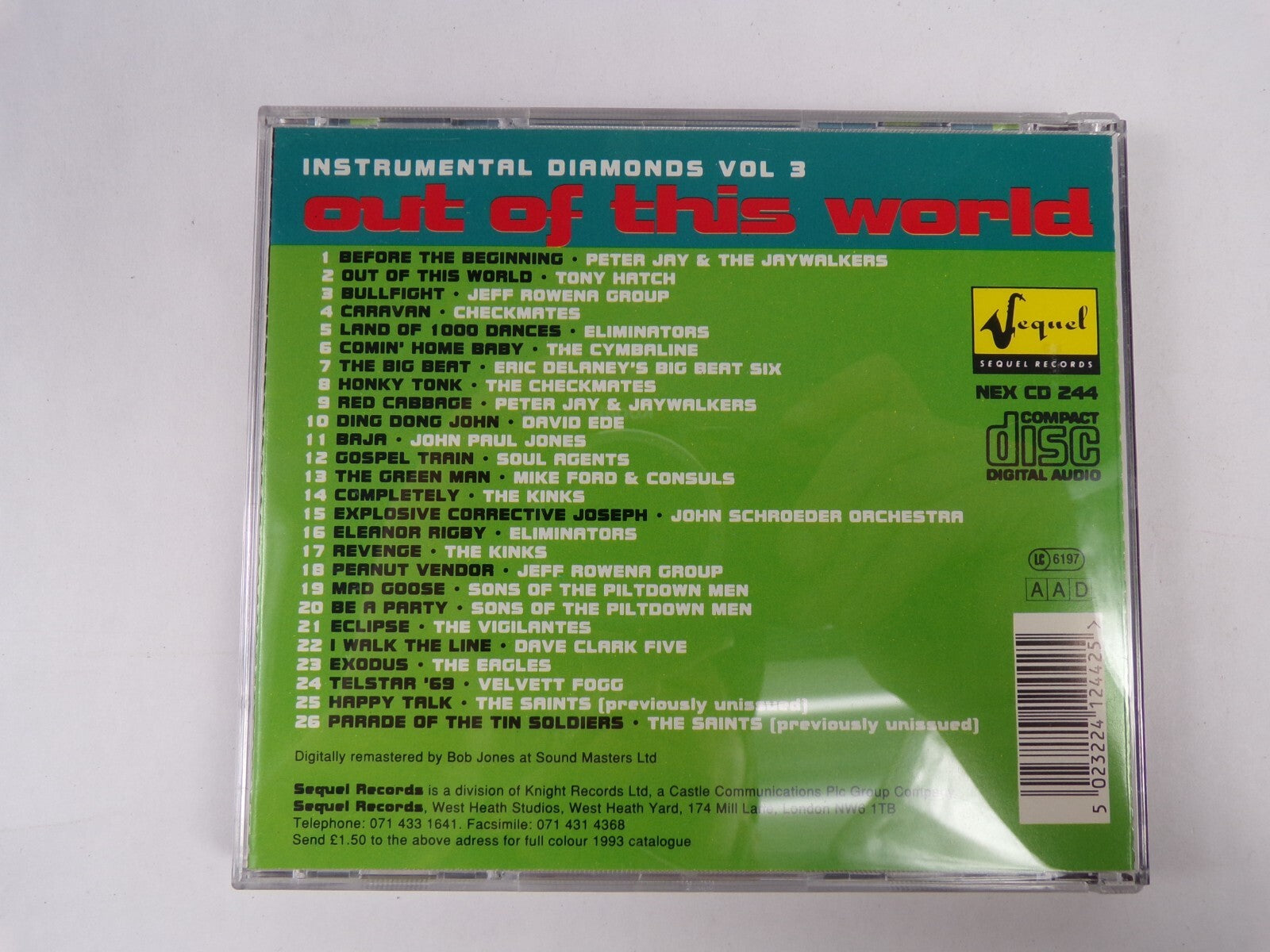 Out Of This World Instrumental Diamonds Vol 3 CD #19