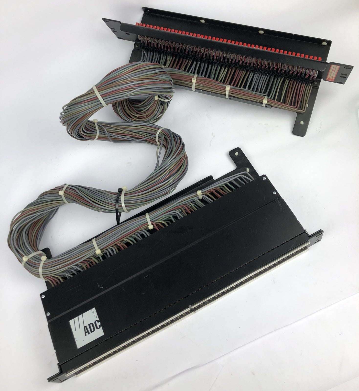 ADC 96 Bantam TT patchbay connected  to ADC UP-96NMKII  PPC RACKMOUNT PATCHBAY 1