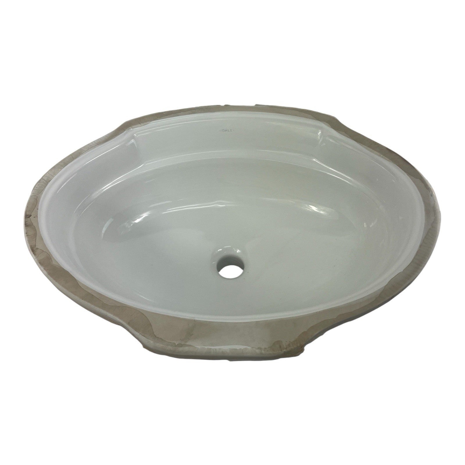 KOHLER K-2341-0 Leighton white undercounter lavatory sink oval vitreous china bathroom basin