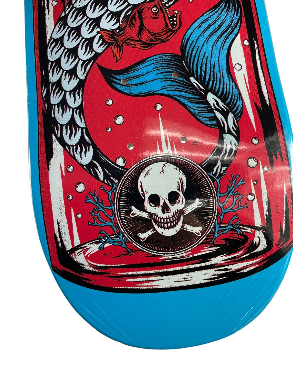 Patrick Melcher Mermaid BLUE Pro Death Skateboards 8.25 " Tapered Square FA Nose
