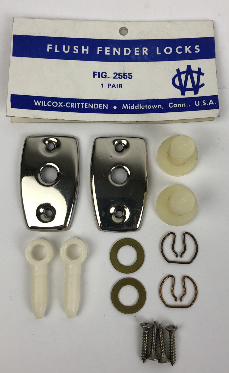 Wilcox-Crittenden CW Marine 2555 Flush Fender Locks with Instructions - One Pair