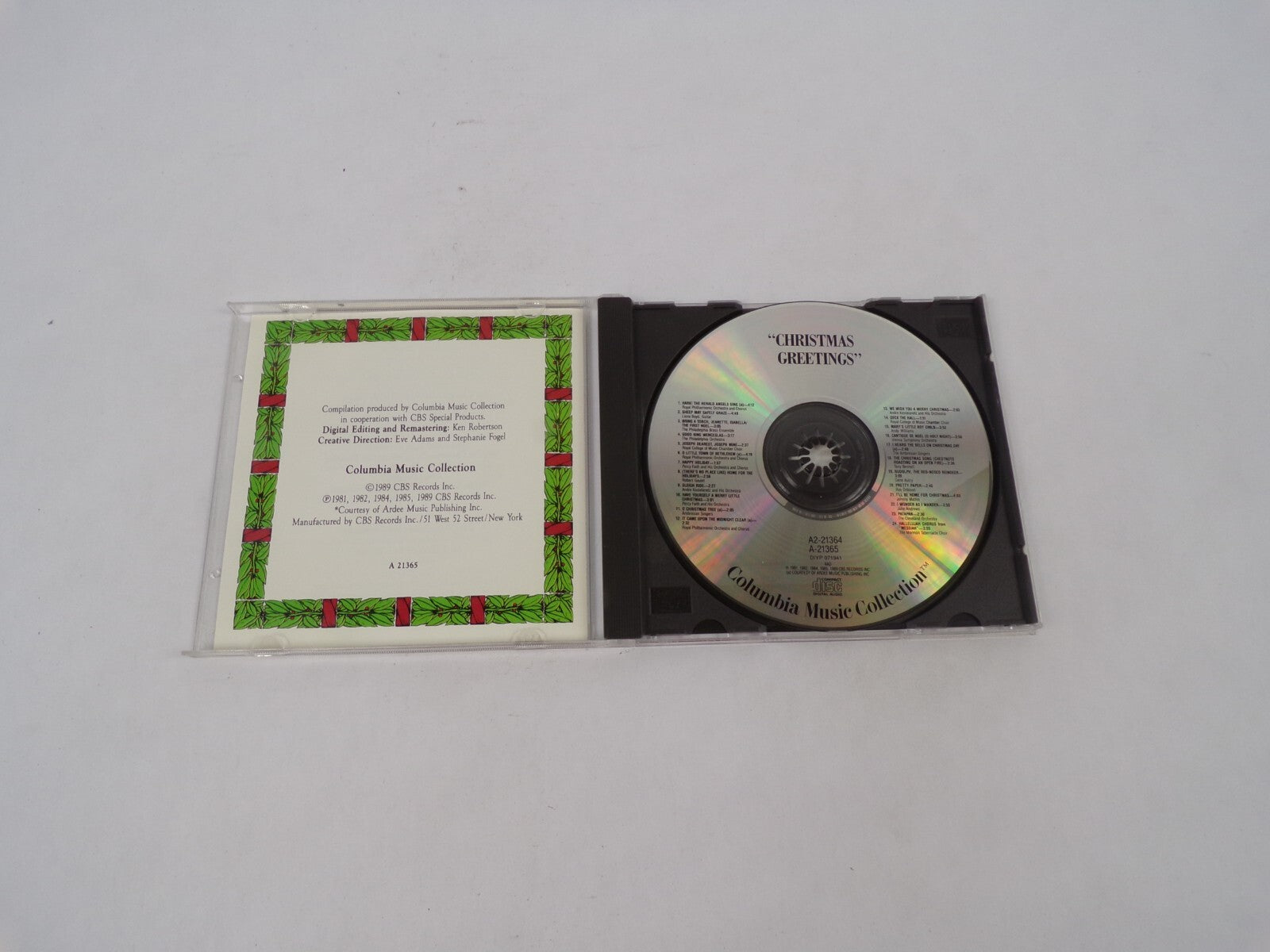 Christmas Greetings Gene Autty Johnny Mathis Roy Orbison Placido Domingo CD#70
