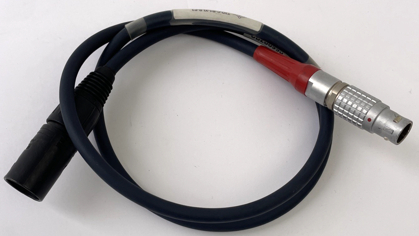 Neutrik 4-Pin XLR Gold Male - LEMO FGG 2B Male 6-Pin Bolt Power Cable - 36" Long