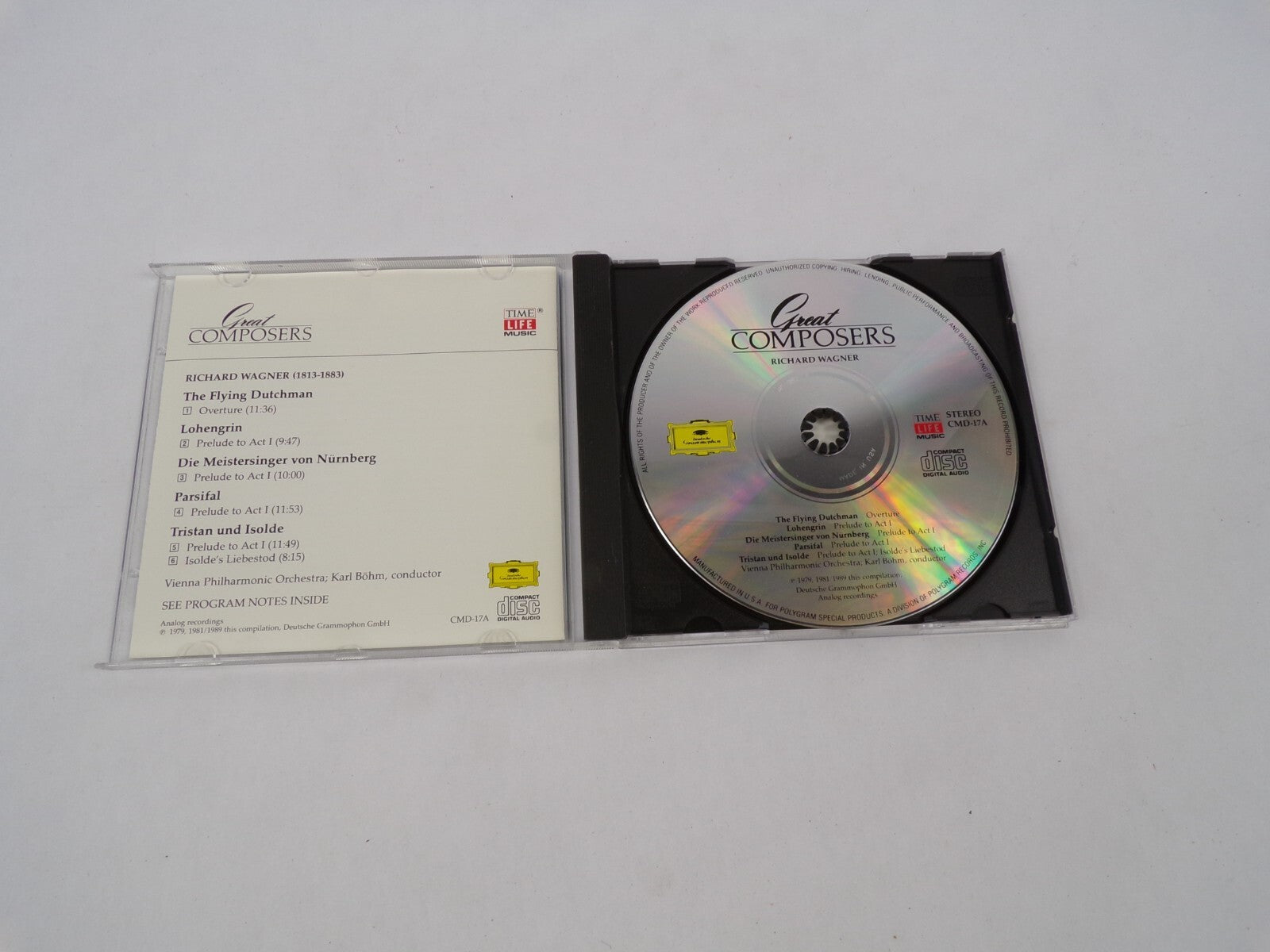 Wagner A Great Composers Richard Wagner The Flying Dutchman Lohengrin Die CD#63