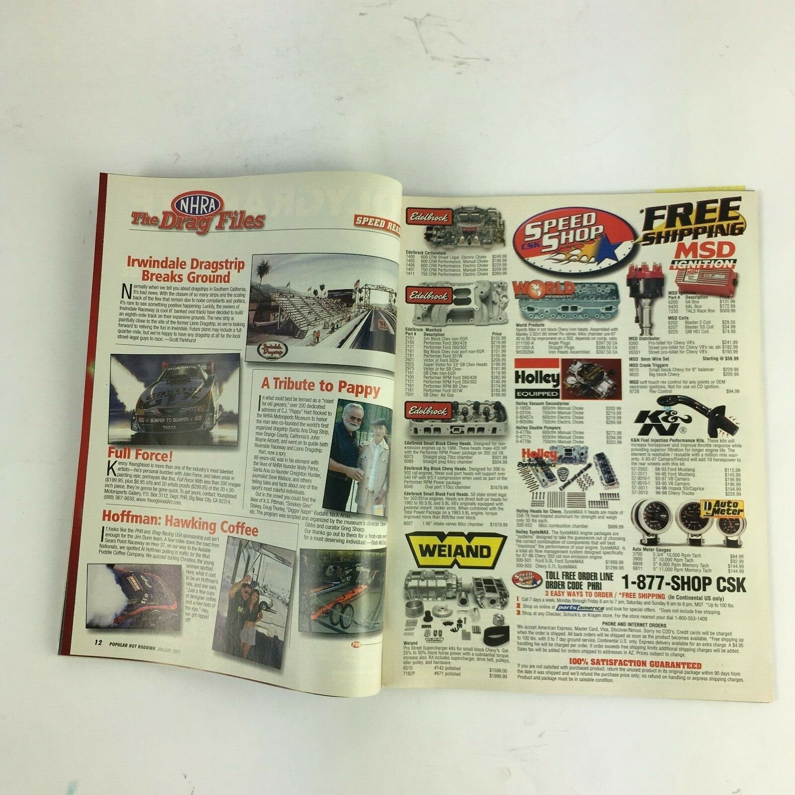 January 2001 Hot Rodding Magazine Muscle Rules! Drag Cars Hit the Street 