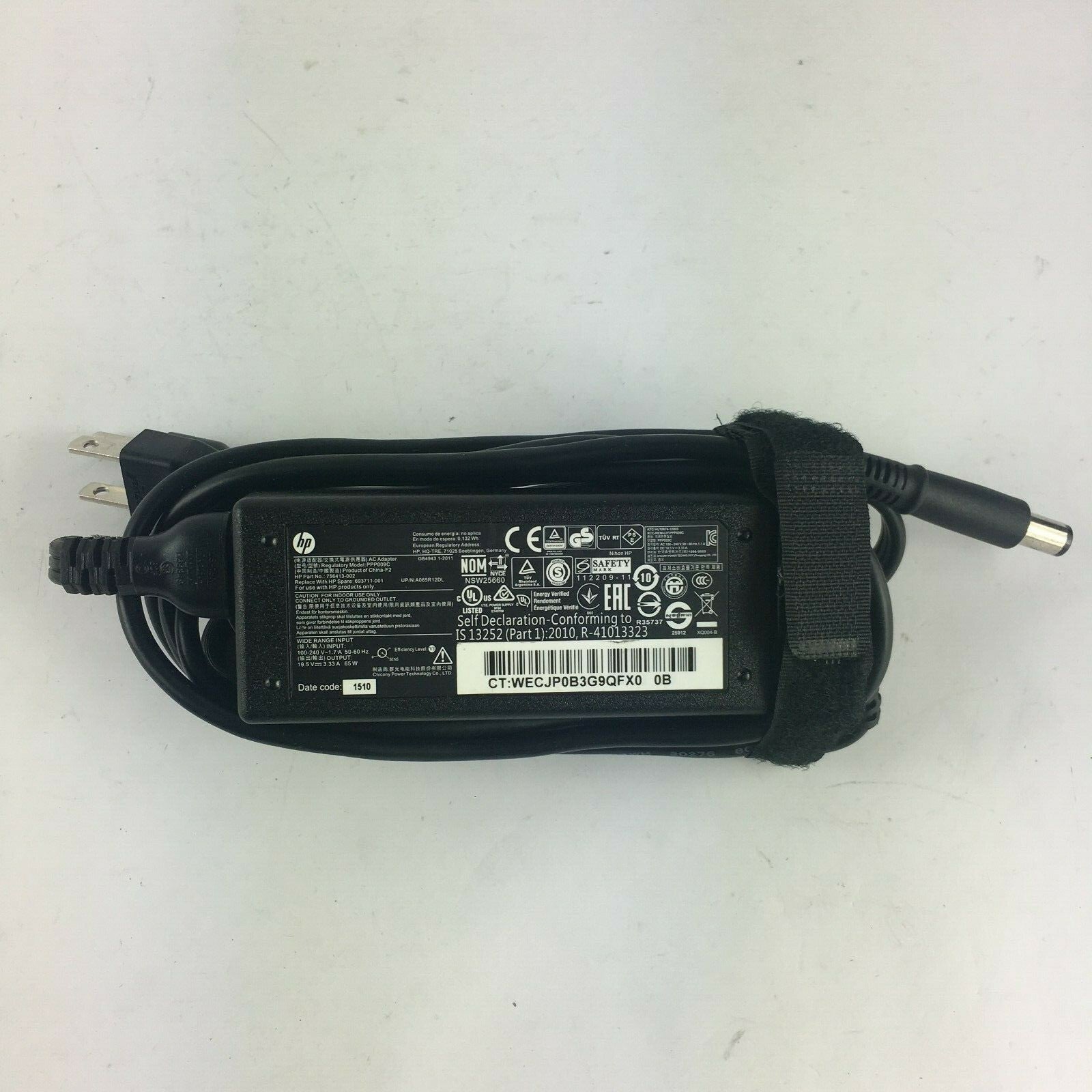 Genuine HP PPP009C 756413-002 Output 19.5V 3.33A Power Supply Adapter A3