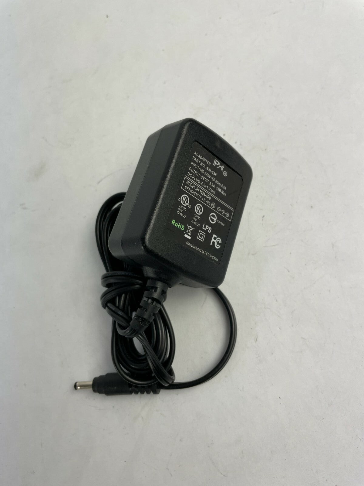 Genuine SW-53F Ac Adapter Output 5 V 3.0 A Power Supply Adapter A74