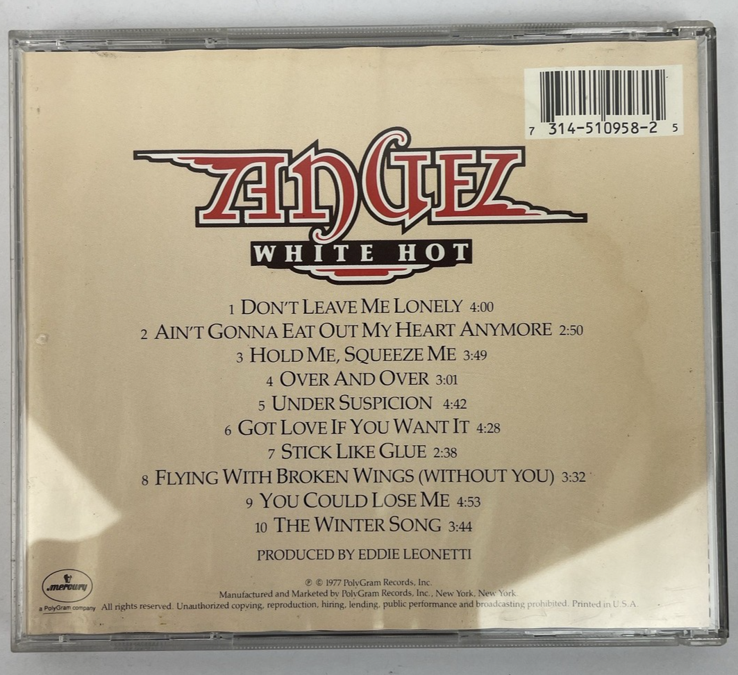 Angel - White Hot ( Digital Audio CD ] Bonus Tracks, 1977 Mercury Records     #2