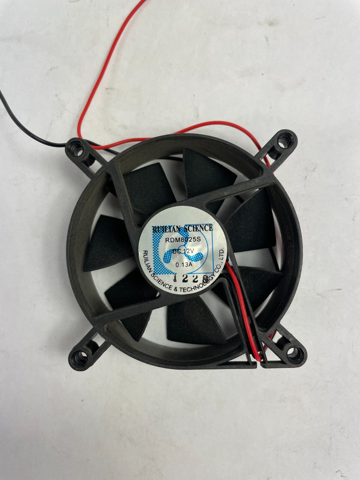 RUILIAN SCIENCE RDM8025S DC 12/V 2 - Wire CPU Cooling Fan