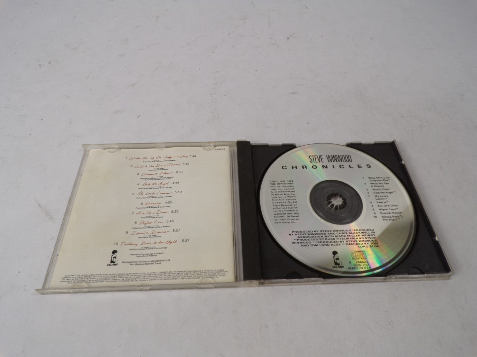 Steve Winwood/Chronicles Wake Me Up On Judgment Day While You See A Chance CD#62
