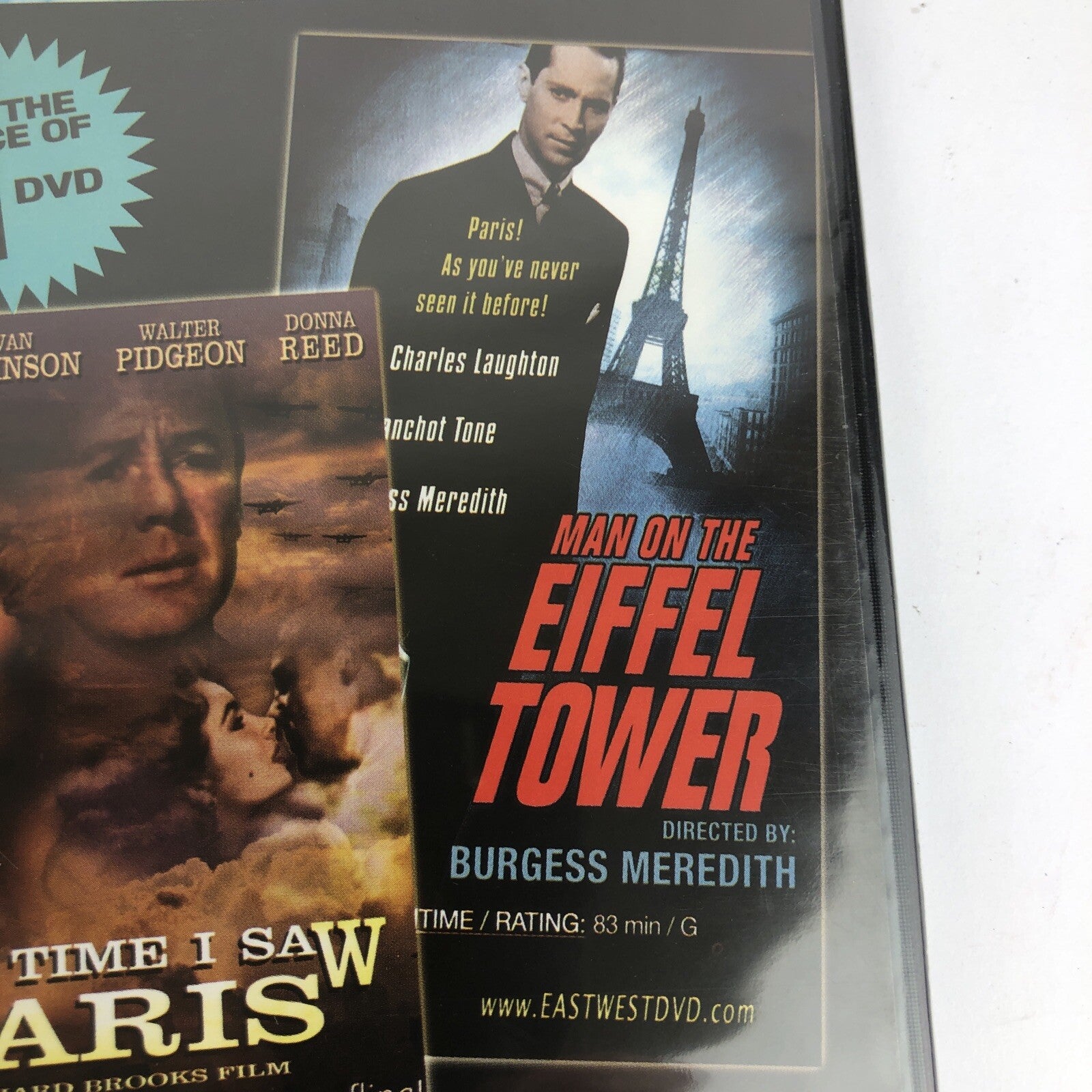 Man on the Eiffel Tower / Last time I Saw Paris , Double Feature (DVD, 2004) NEW