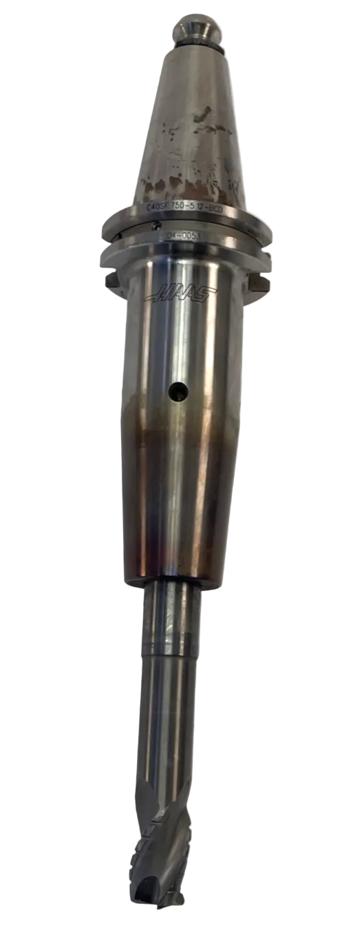 HAAS C40SF .750" x 5.12" Shrink Fit Tool Holder BCD 04-0053 25k RPM G2.5 w BIT