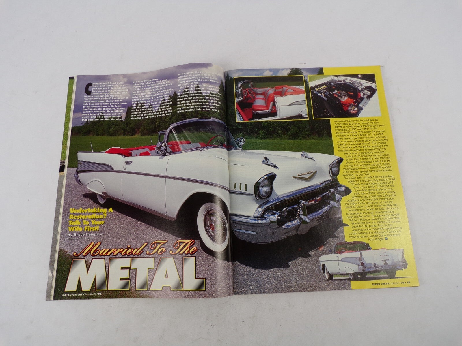 January 1996 Muscle Machines Magazine Color Me Wild! Super Chevy Trucks-Project