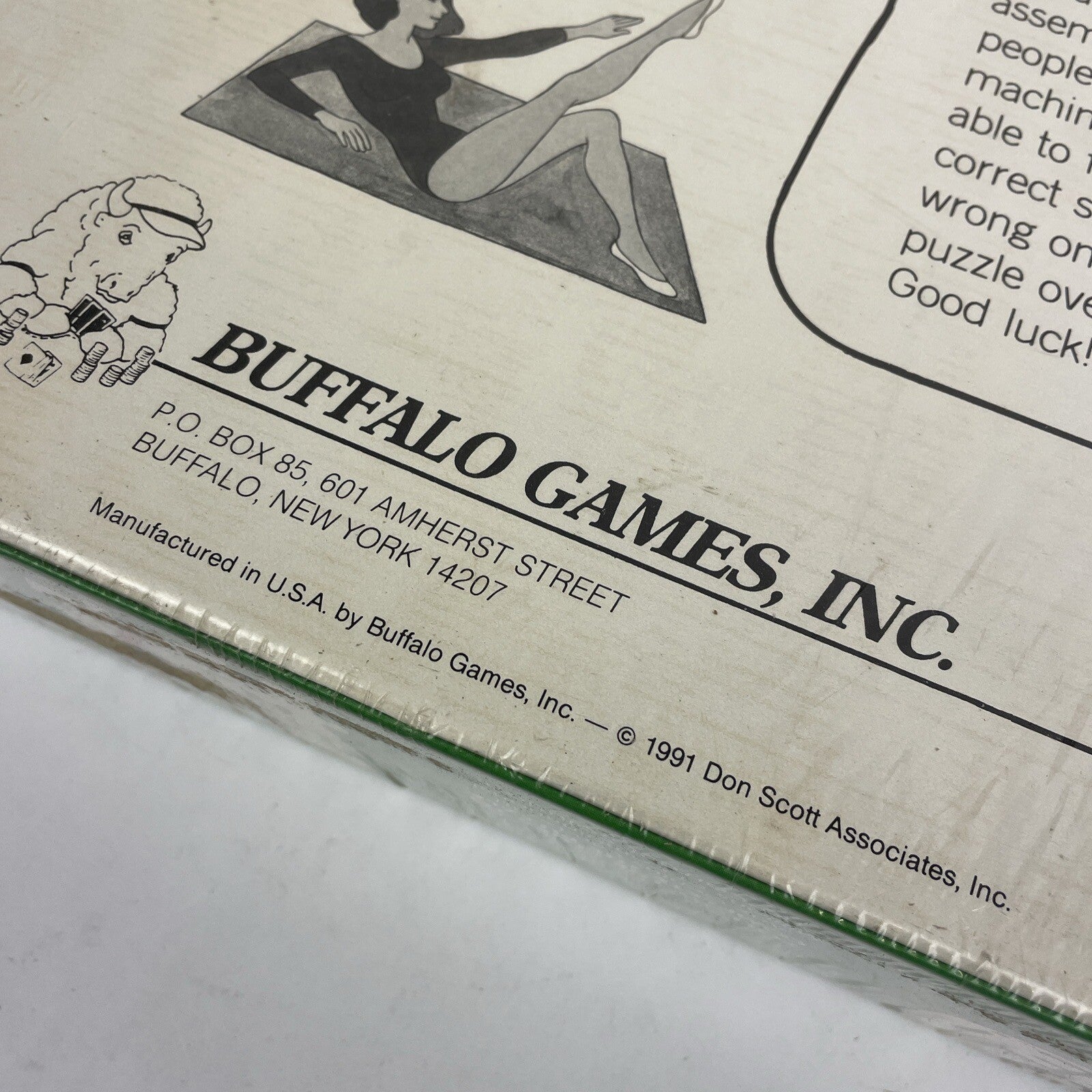 Talking Jigsaw Puzzle The Fitness Center 560 Pieces Two Sided 1991 Buffalo PZZL