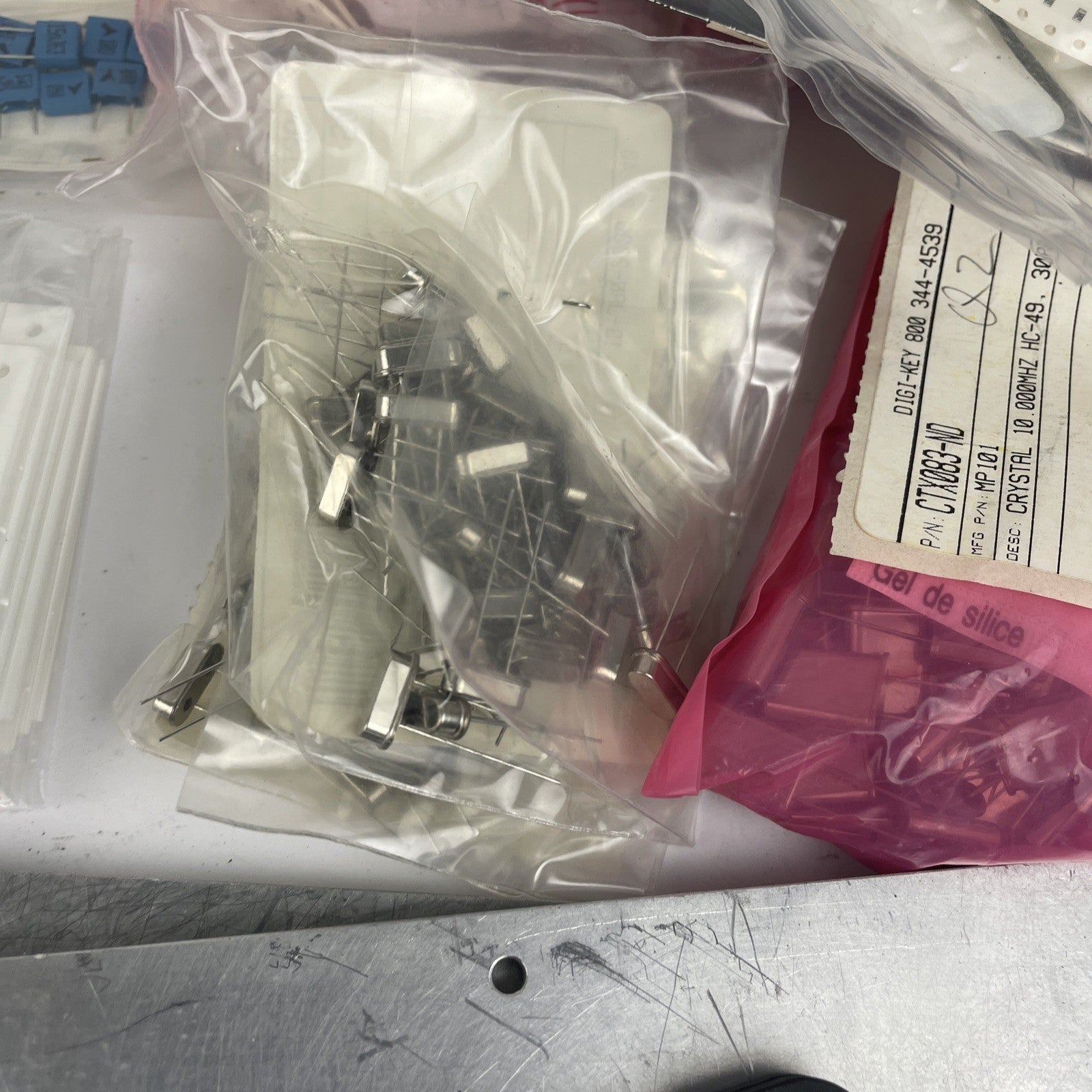 Huge Lot: Digi-Key Coilcraft Inductors Tantalum SMT Caps Xicon Wire Tools Plates