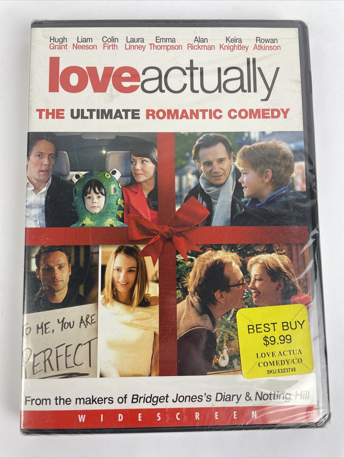 Love Actually DVD Video Hugh Grant Liam Neeson Laura Linley Romantic Comedy NEW