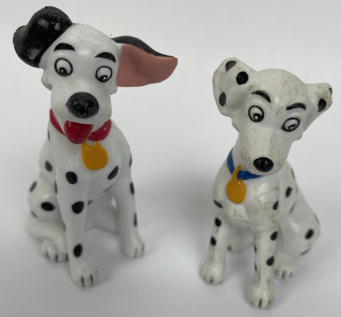 2 x Walt Disney 101 Dalmations Pongo 3" Dog Pupper Pup Cake Topper Figure Toy
