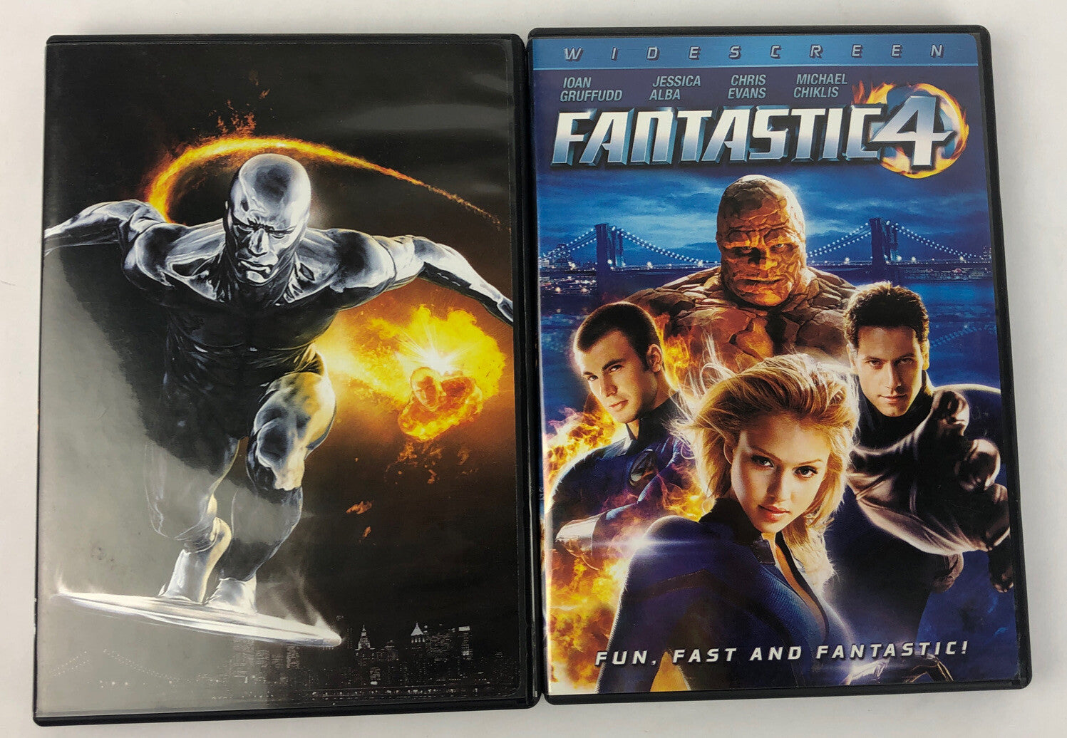 (2) Marvel Fantastic Four DVD Lot: Original, Rise of Silver Surfer Mint Discs
