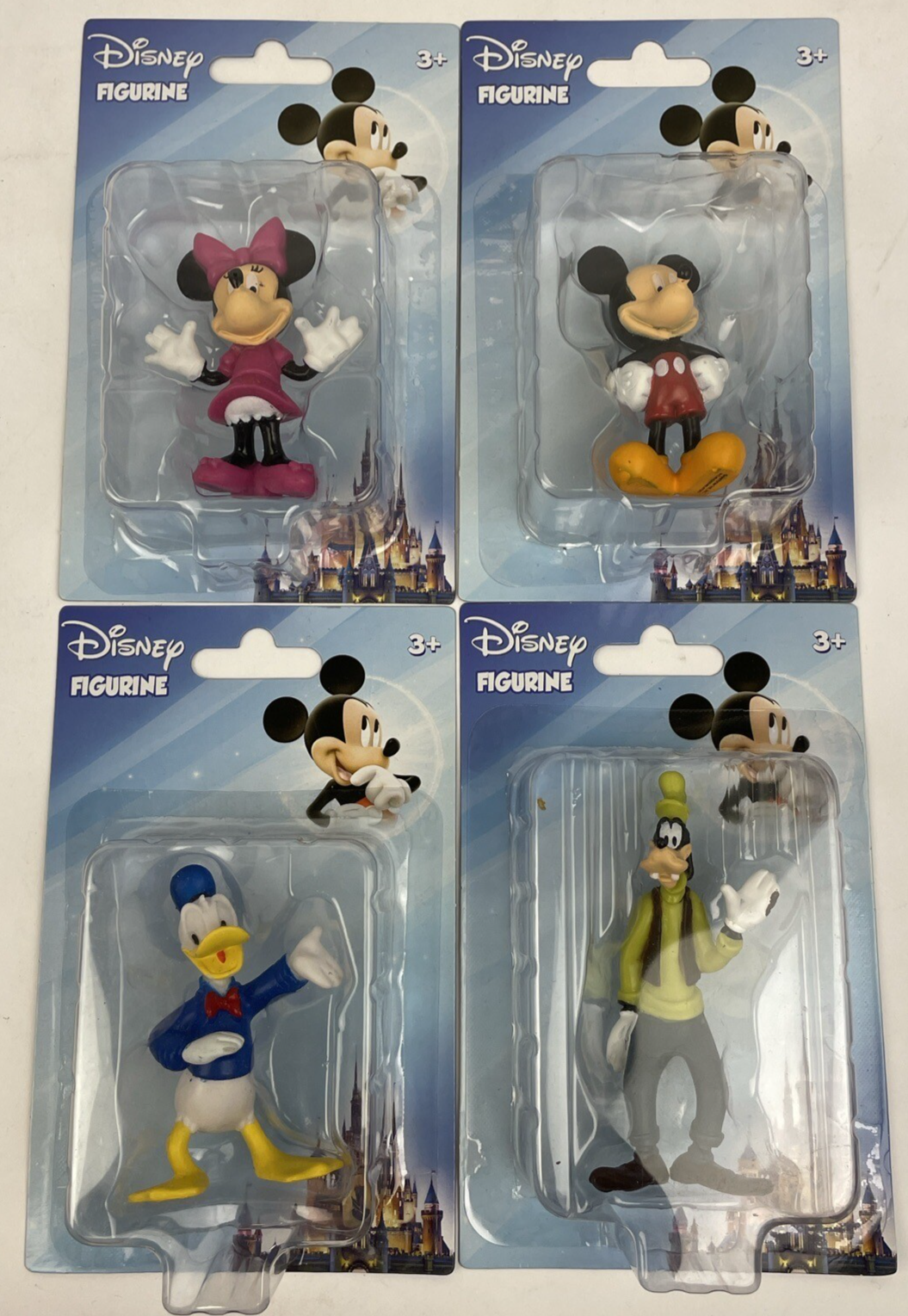 Disney Figures Lot of 4 - Minnie Mickey Goofy Donald Duck - Cake Topper Toys