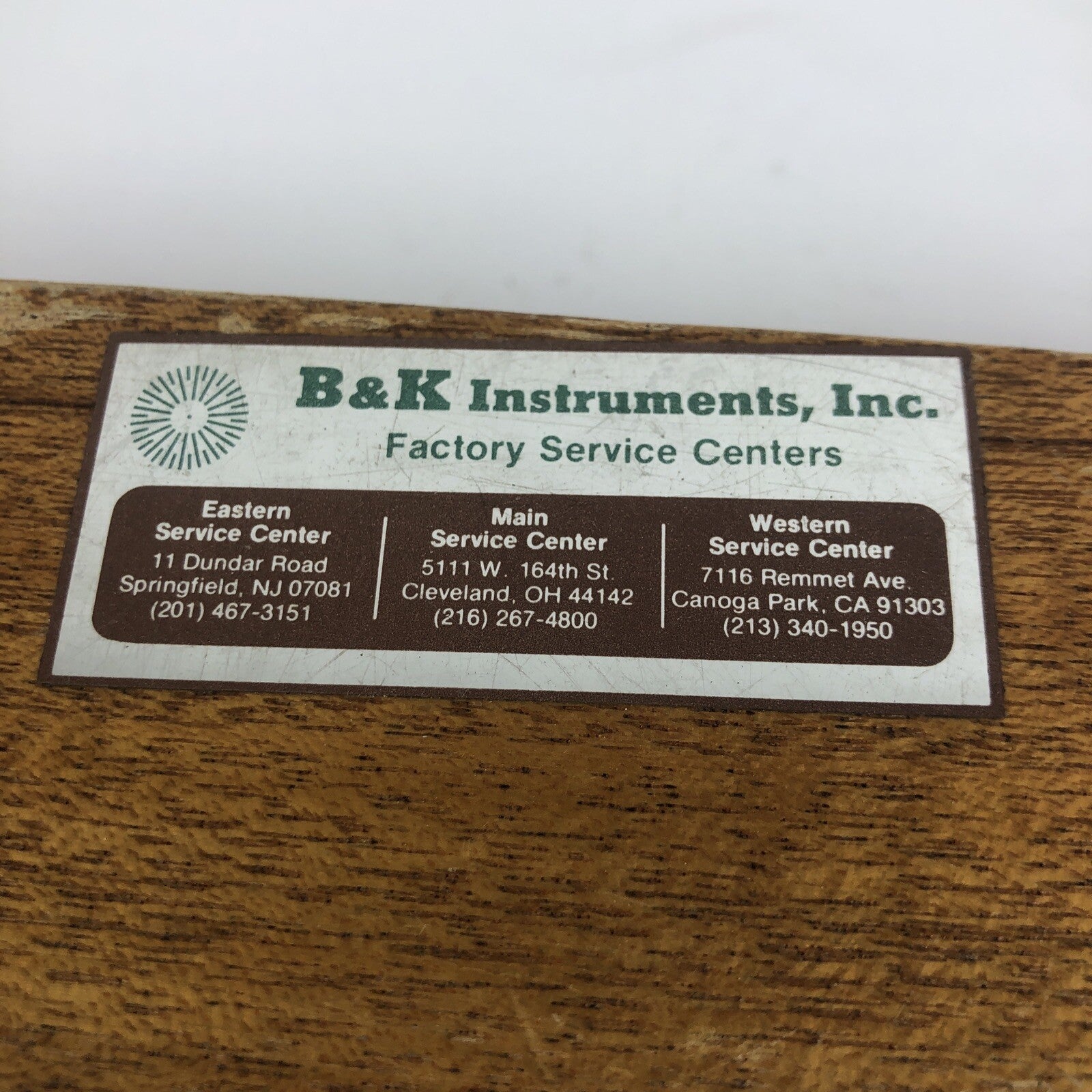 Bruel & Kjaer 4220 Barometer Pistonphone Sound Calibration Equipment Denmark