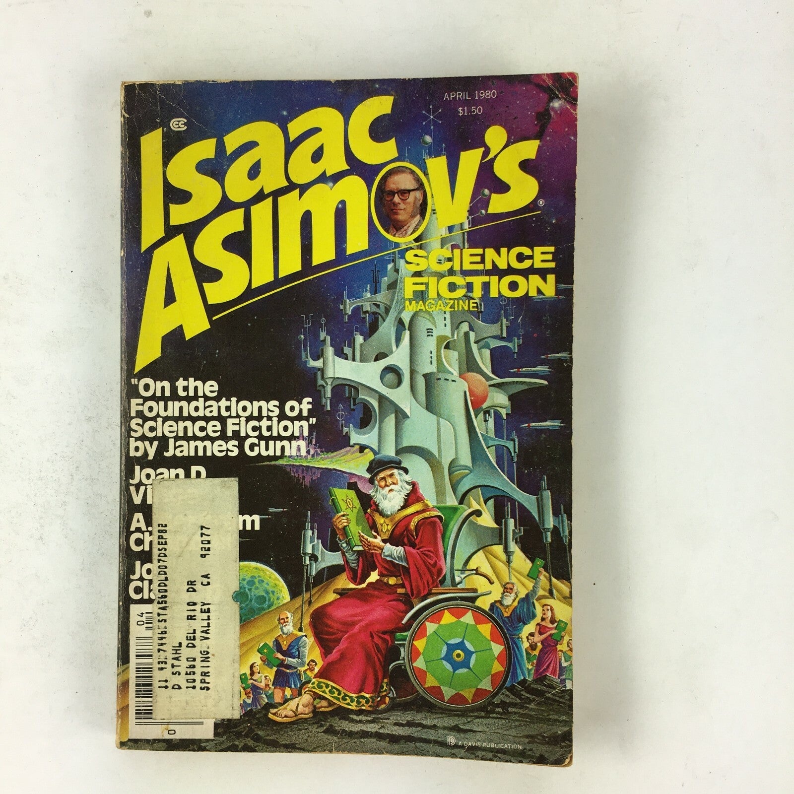 April 1980 Isaac Asimov's Science Fiction Magazine Joan D