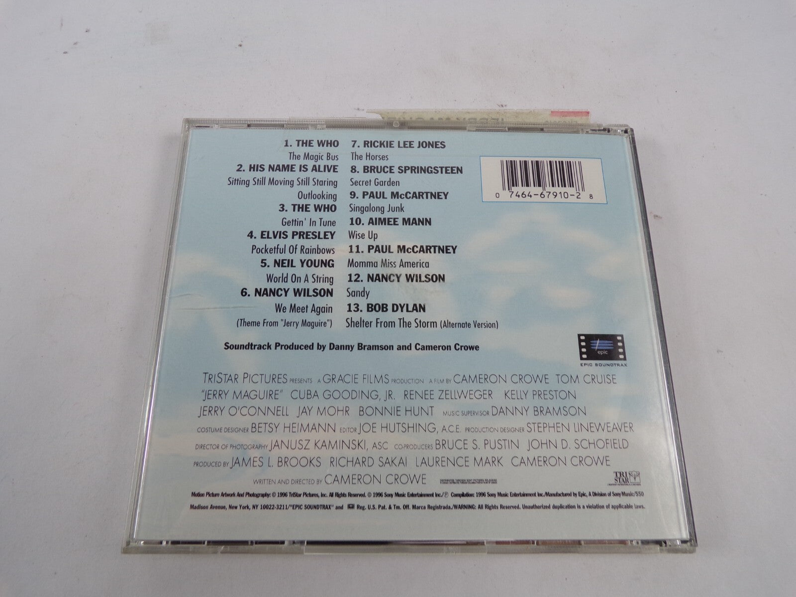 Jerry Maguire Music From The Motion Picture Sound Track CD#43