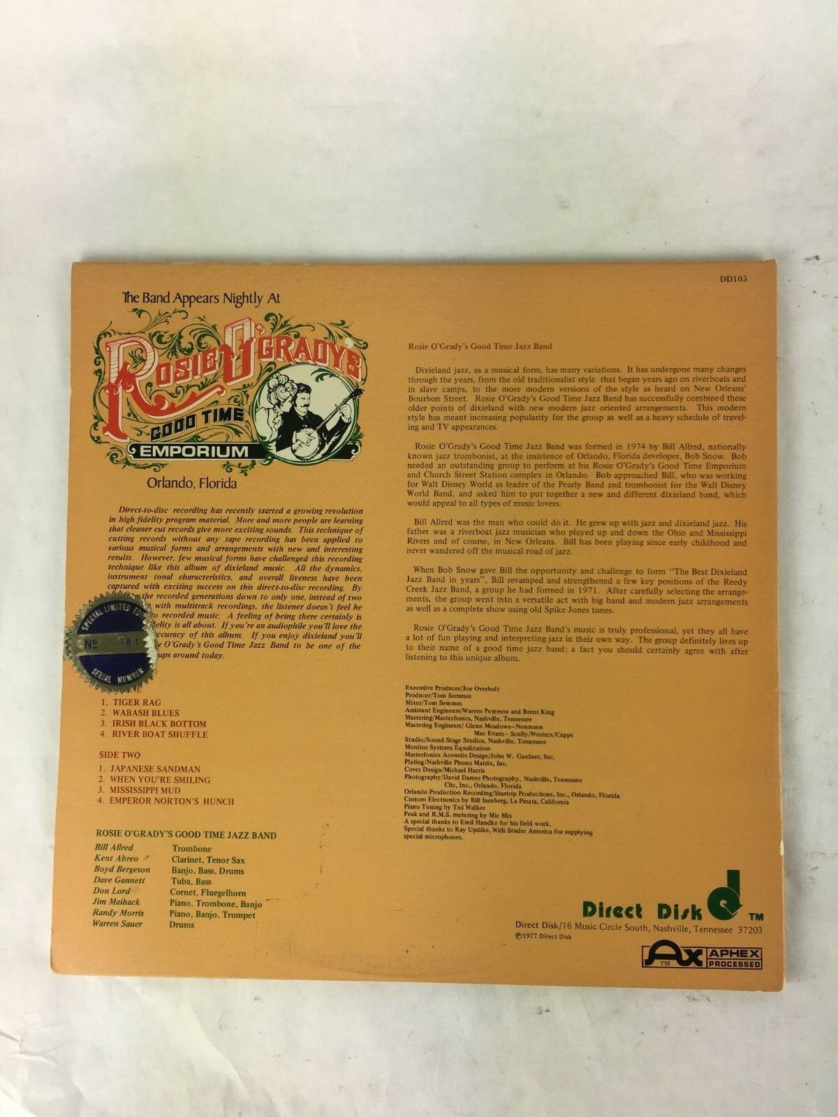 Rosie O Grandy's Good Time: Jazz Band