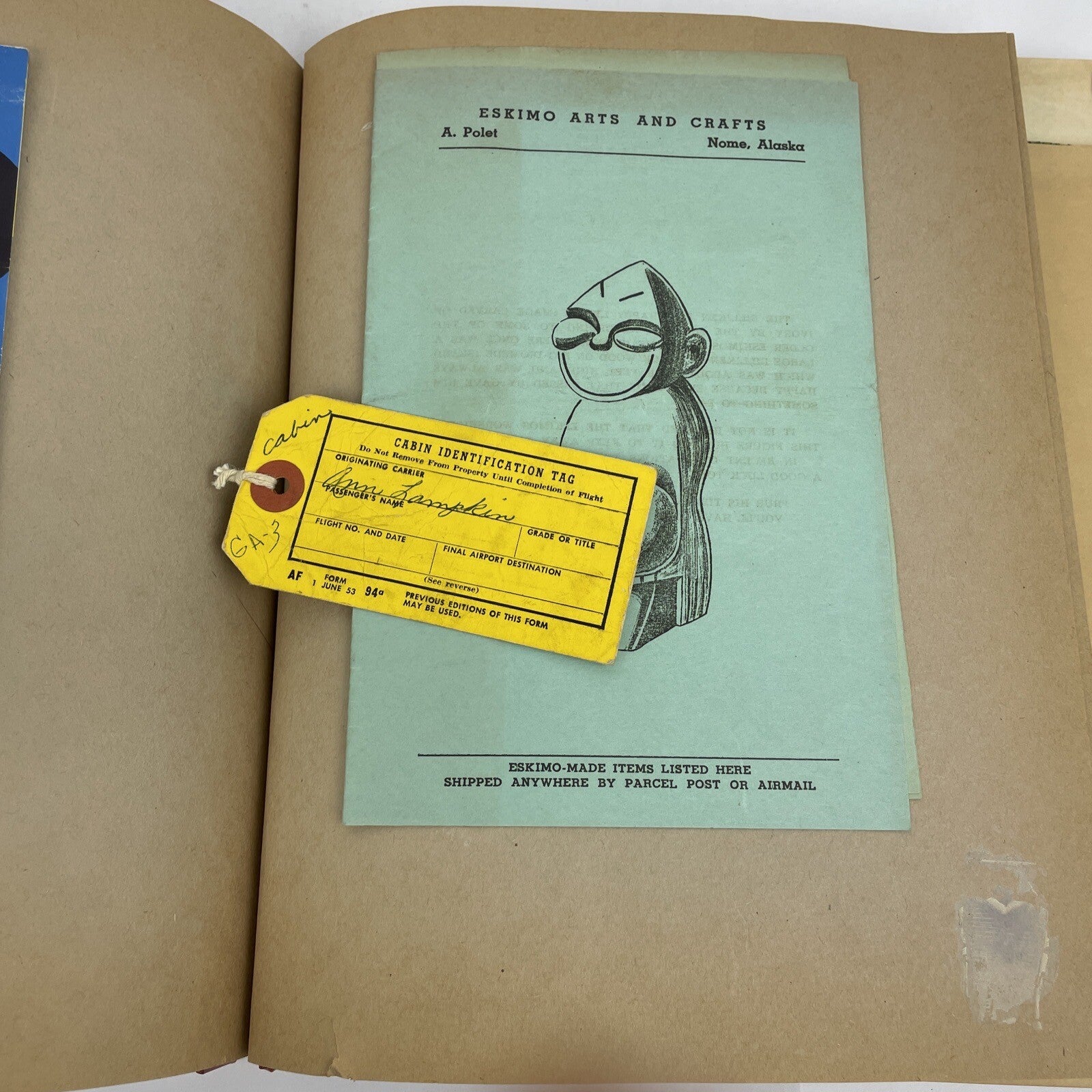 U.S.O. 1954/55 Scrapbook From " Operation Snowball " Alaska U.S.O Christmas Show
