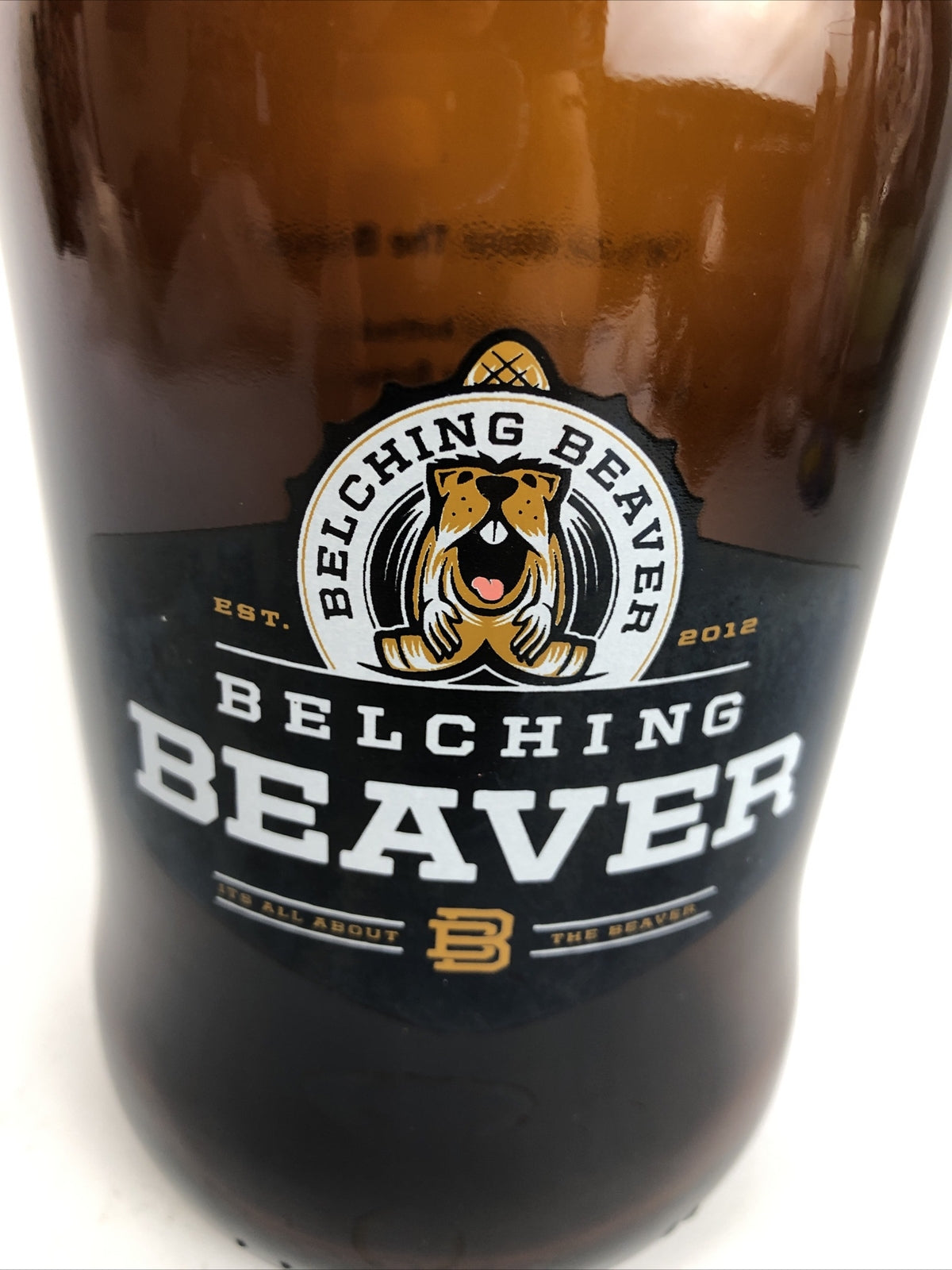 Belching Beaver Brewing Company 750 ml Flip Top Growler Vista California - RARE 