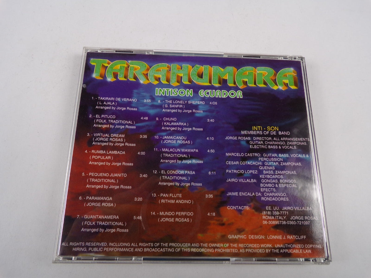 Tarahumara Intison Ecuador Takirari De Verano El Pituco Paramanga Chuno CD#21