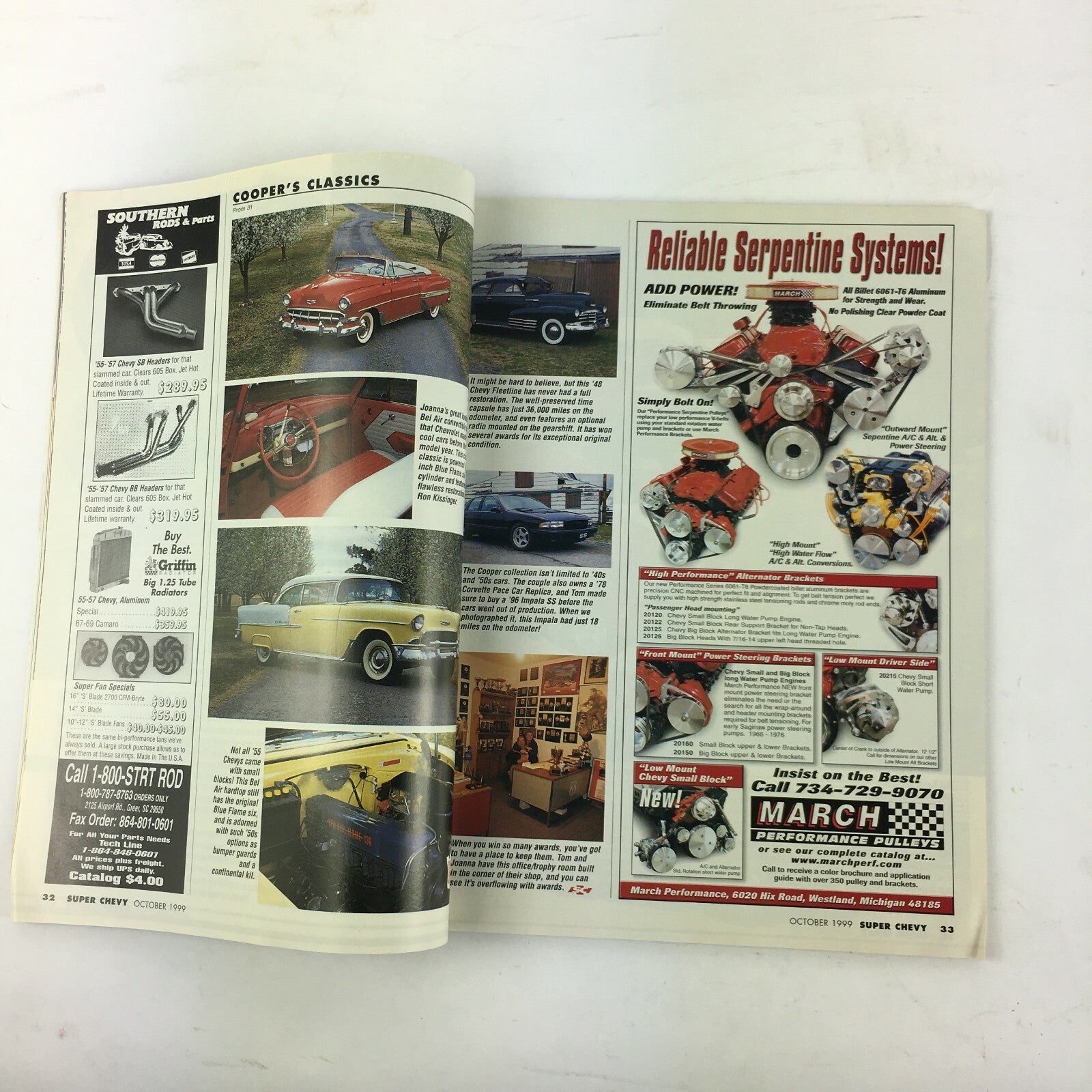 October 1999 Vol 28 Super Chevy Magazine Classic Collections 7 Holley Upgrades
